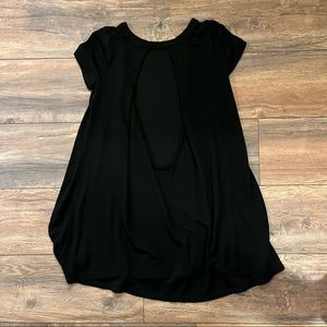 Black Stretchy T-Shirt Dress